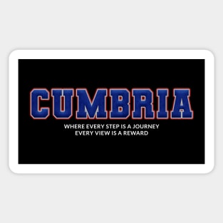 Cumbria: Where Every Step is a Journey Sticker